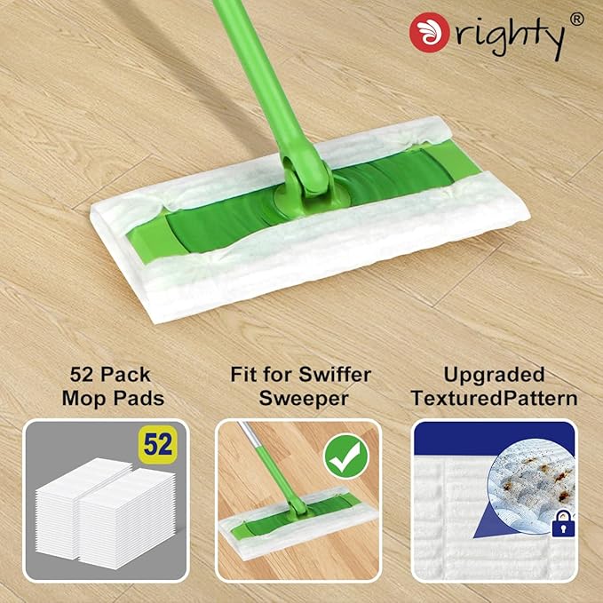 Orighty Dry Sweeping Cloths, Mop Pads Refills Compatible