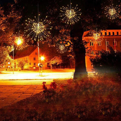 Dreamworth 10 Pcs Total 600 LED Firework Copper Wire Lights, Fairy Twinkle Lights Plug in String Lights 8 Modes Waterproof Starburst Lights for Christmas, Birthday, Bedroom, Corridor Patio, Wedding