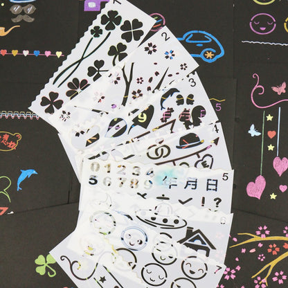 16PCS Drawing & Painting Stencils for Planner, Notebook, Diary