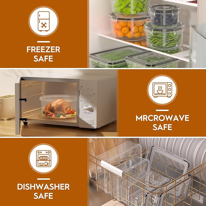 44 PCS Food Storage Containers