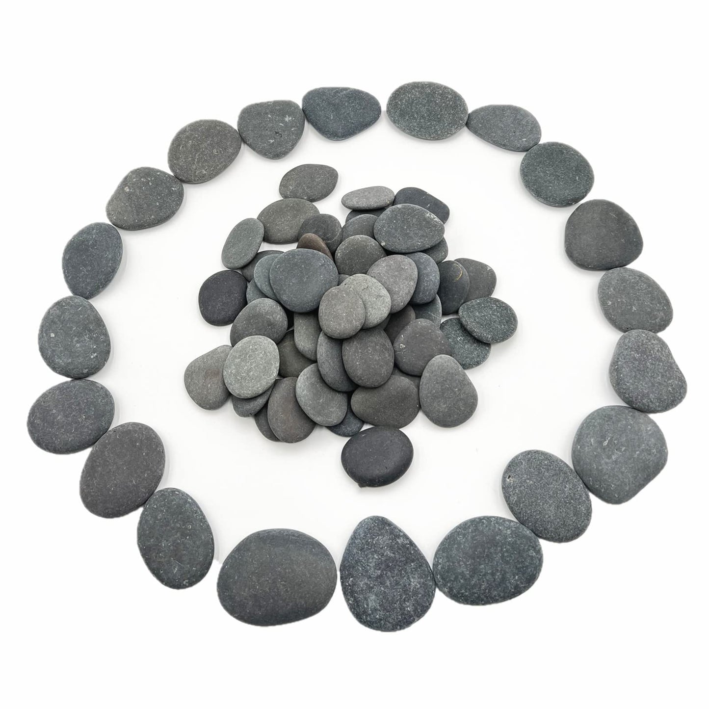 Lifetop 100 PCS Rocks Bulk for Painting, River DIY Rocks Flat & Smooth Kindness Rocks for Crafts, Decoration, Medium/Small Rocks for Painting,1.5"-3" Hand Picked for Painting Rocks (Medium +Small)…