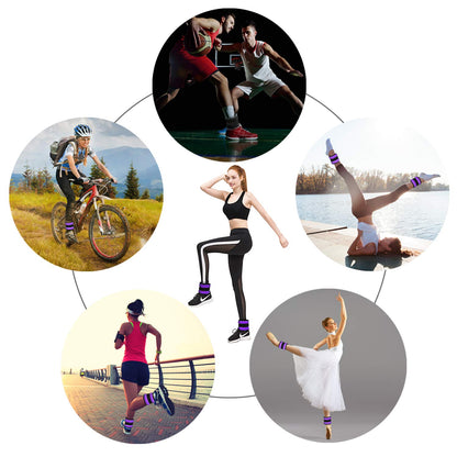 Vaupan Ankle/Wrist Weights, Small Leg Arm Hand Cuff Weights for Women Kids, Exercise Equipment with Adjustable Straps for Fitness Gym Dancing Walking Jogging Gymnastics Aerobics (1 Pair)