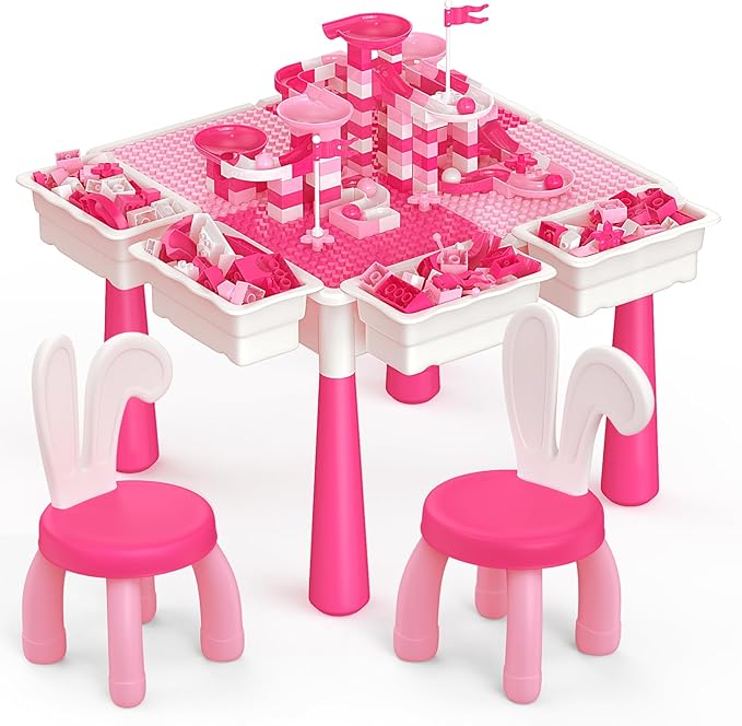 arscniek Toddlers Activity Table 7 in 1 Kids Activity Tables and Chairs Set
