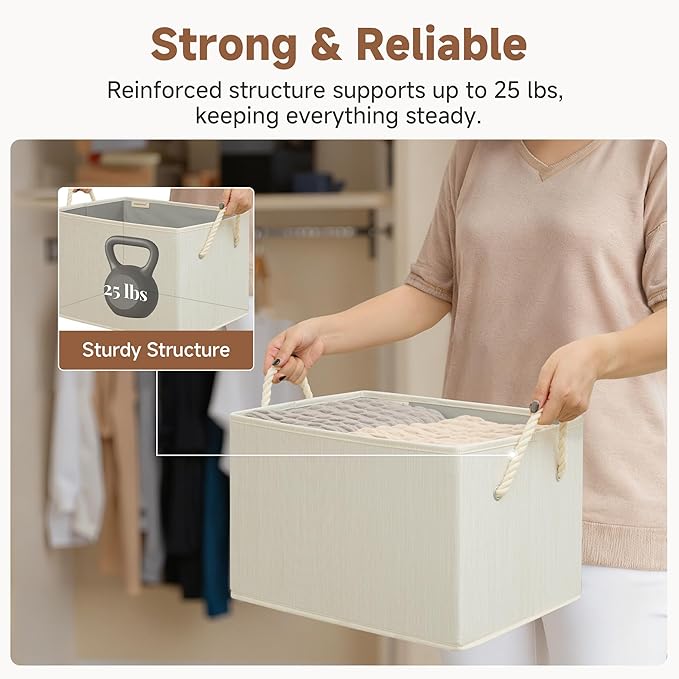 StorageWorks Collapsible Storage Bins, Closet Organizer Bins