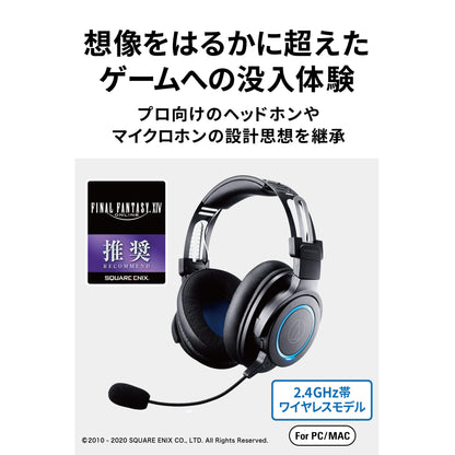 Audio-Technica Ath Wireless Stereo Headset, Over-The-Head, Black (Ath-G1wl)