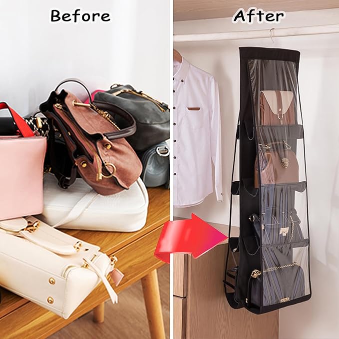 AARAINBOW 1 Pack Hanging Handbag Purse Organizer