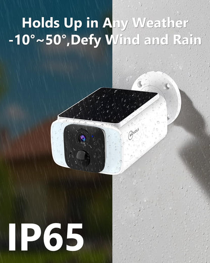 Lifetime Free Data 4G LTE Cellular Solar Security Camera Wireless Outdoor No Monthly Fees, No WiFi Solar Powered Surveillance Camera with Night Vision,Two-way Audio,Siren & Intelligent Spotlight