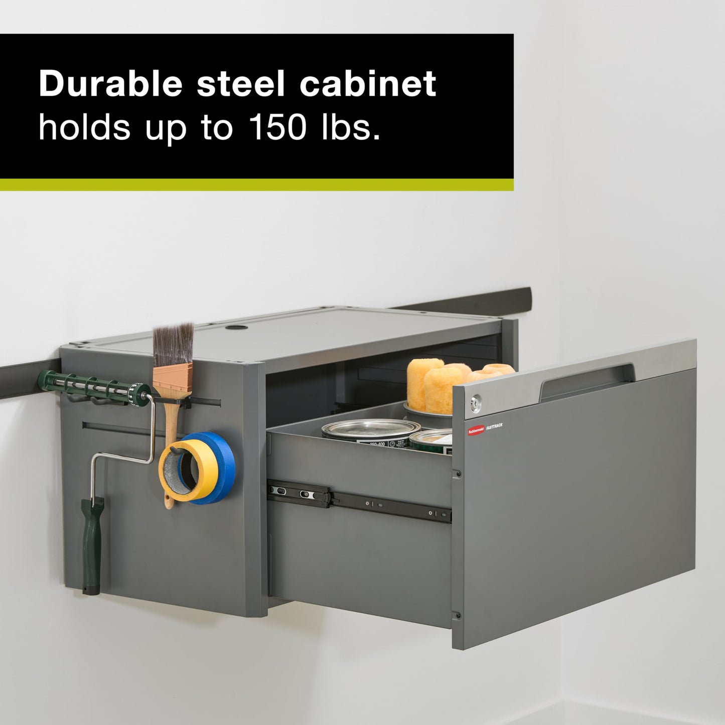 Rubbermaid FastTrack Single Drawer Cabinet, Garage Storage Systems, Garage Organization