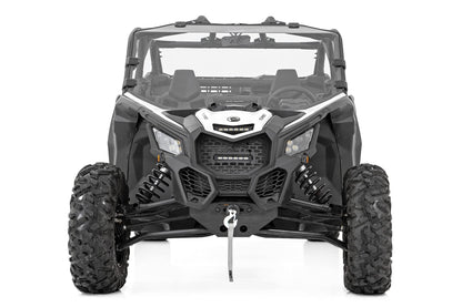 Rough Country 4,500 LB Winch Mount Kit for Can-Am Maverick X3 - Bolt-On Plate with RS4500S UTV Winch & Synthetic Rope