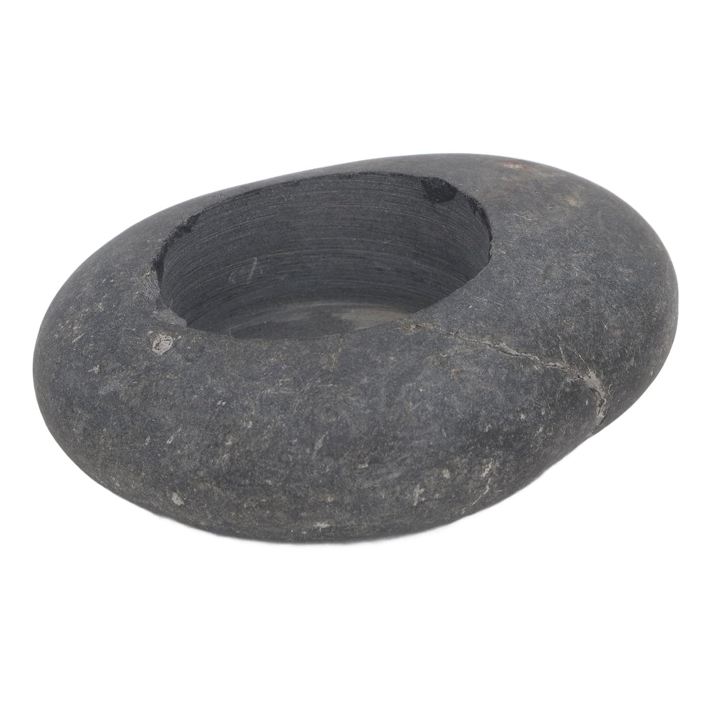 Pebble Candle Holder Handmade Stone Tealight Holder Rock Decor for Home Wedding Centerpiece Tabletop