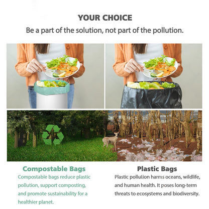200 Counts AYOTEE Mini Trash Bags,1.2 Gallon Small Compostable Trash Bags,Strong Unscented Compost Bags, Fit 4.5-5 Liter Trash Can,1-1.5 Gallon
