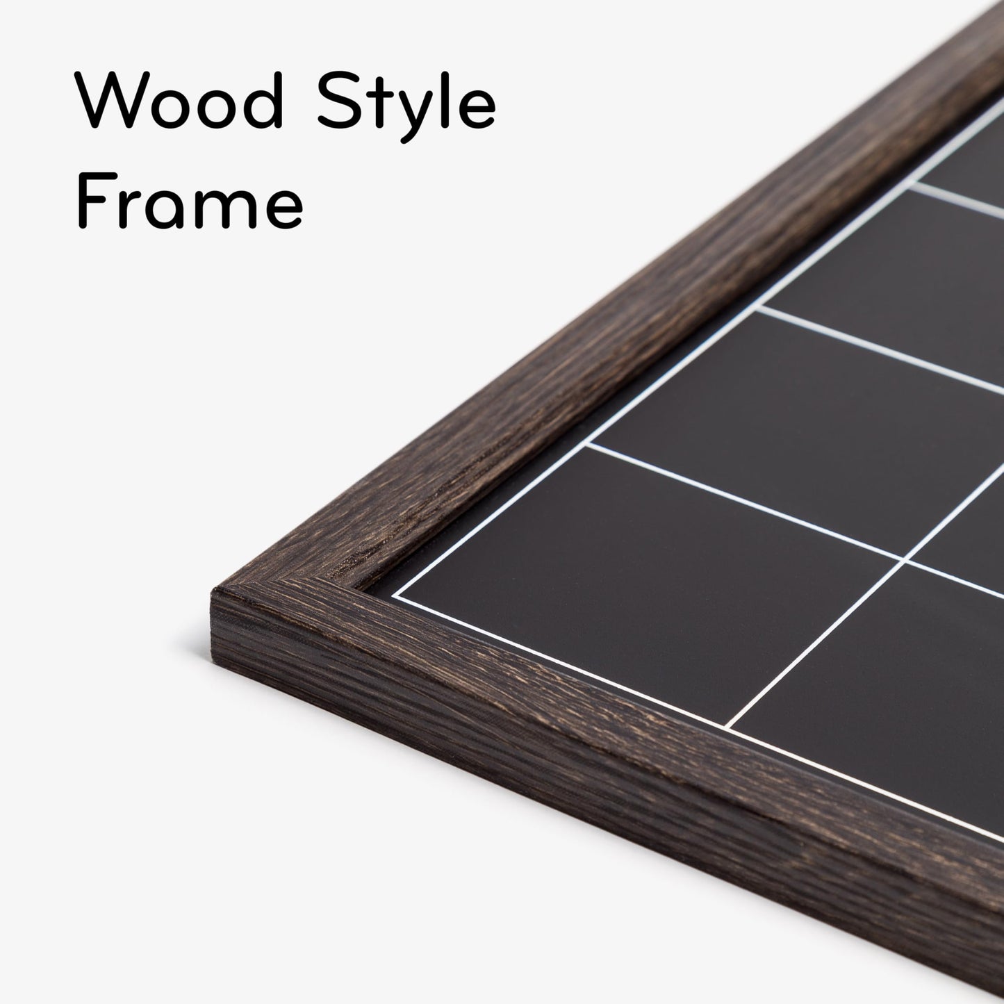 U Brands Magnetic Chalk Calendar Board, 20"x16", Rustic Wood Style Frame, includes Chalk Pencils and Magnet