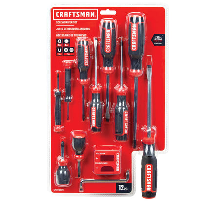 CRAFTSMAN Screwdriver Set, Assorted, 12-Piece (CMHT65071)