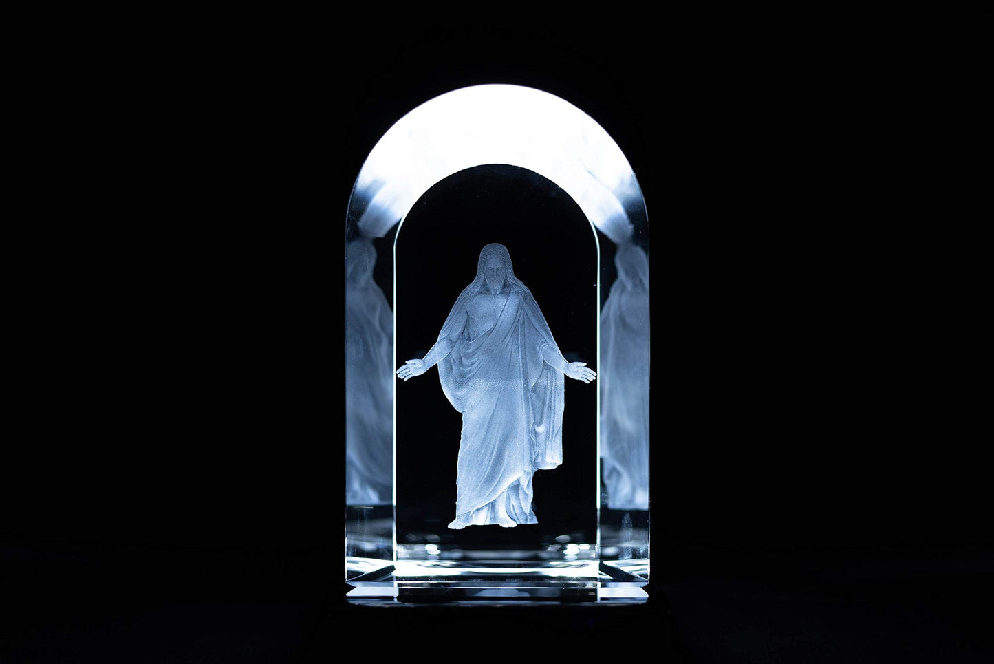 Crystal Christus 3D Laser Engraved Statue Mini