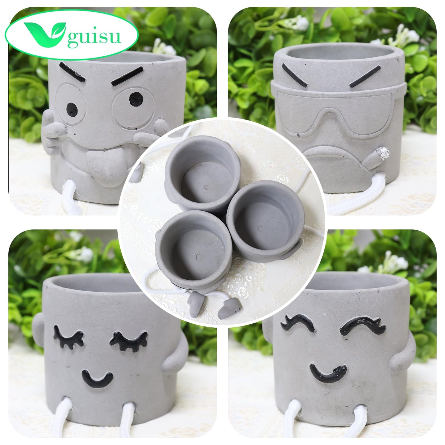 Uguisu 1PCS Cute Plant pots,2.5 Inch Succulent pots,Indoor Succulent planters,Small Flower pots for Home Decor,Room,Shelf Decor,Desk Decor.（No Plants）