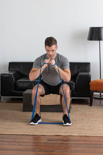 THERABAND Professional Latex Resistance Band Set, Pack of 7, Individual 6 Ft Elastic Band for Upper & Lower Body Exercise, Physical Therapy, Pilates, At-Home Workouts, 6 Foot Band, Levels 1 to 7