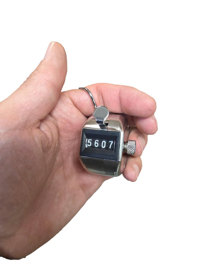 Templeton Pro TMP-4H Hand-Held Tally Counter 4-Digit | Professional Japanese-Made Clicker Counter, Counts 0-9999 | Industrial Grade People Counter, Lap Counter, Pitch Counter | Rated 5 Million+ Clicks
