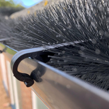 Hedgehog Gutter Brush Guard System 4 Metre x 100mm Black