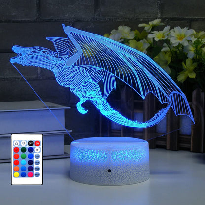 HYODREAM Dragon LED Lighting Kids Night Light,16 Colors with Remote Control Dragon Toy for Kids as a Birthday Gifts Christmas Gift for Boys and Girls