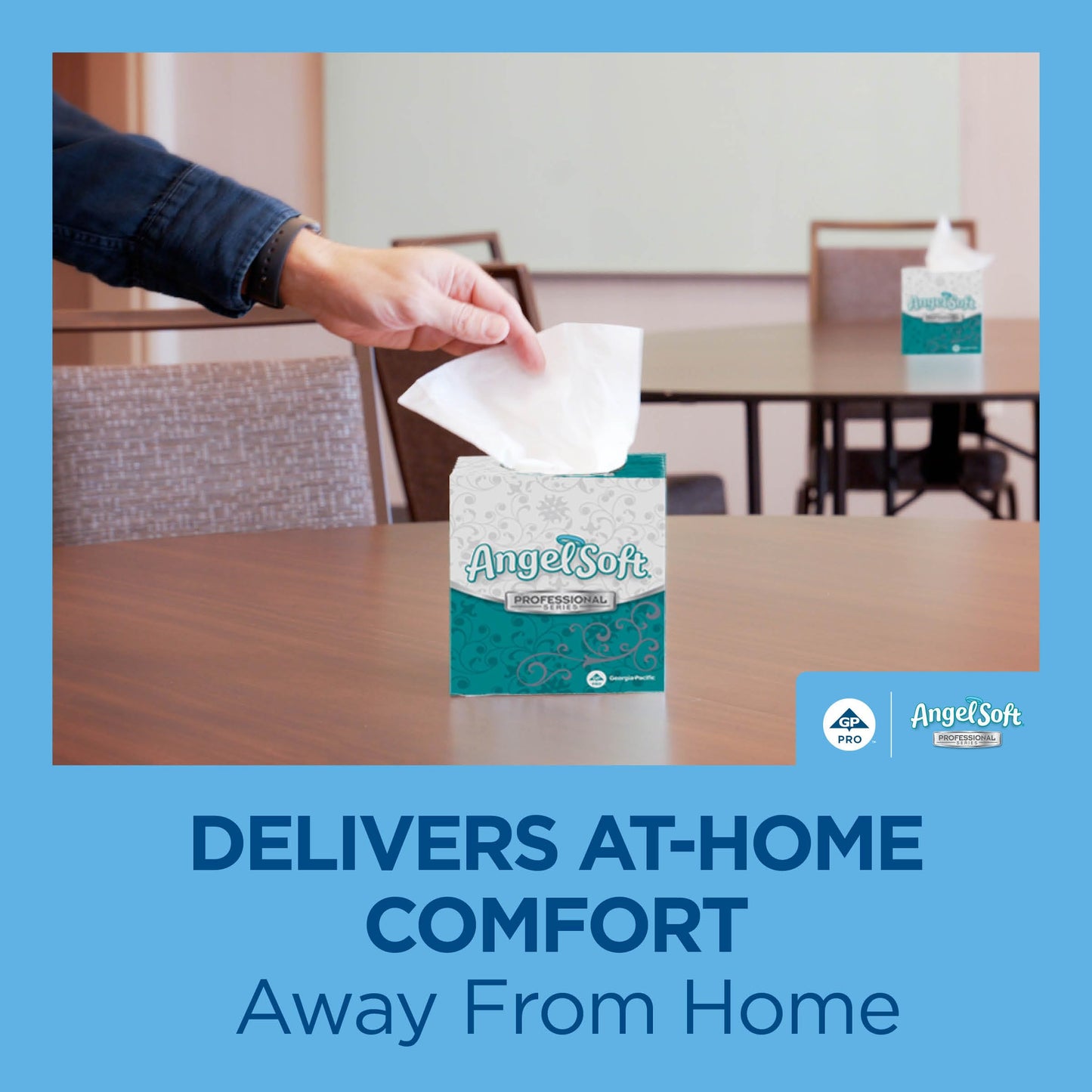Georgia-Pacific Angel Soft Professional Series 2-Ply Facial Tissue (48550), 50 Sheets Per Box, 60 Tissue Flat Boxes Per Bulk Case