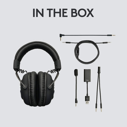 Logitech G PRO Gaming Headset for Oculus Quest 2 - Oculus Ready - Custom-Length Cable - PRO-G Precision Gaming Audio Driver - Steel and Aluminum Build - Low-Latency 3.5 mm Aux Connection