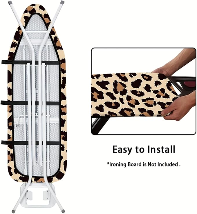 Nuxovilar Leopard Print Ironing Board Cover, 15 * 54inch, Fits Most Standard