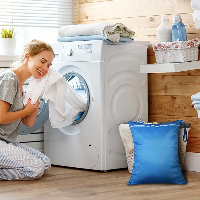 Shappy 2 Pcs Large Travel Laundry Bag Washable Waterproof Wet Dry Large Dirty