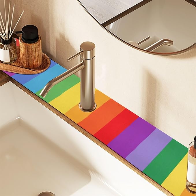 Kitchen Sink Splash Guard 1 PC 30 Inch Sink Faucet Mat Splash Guard
