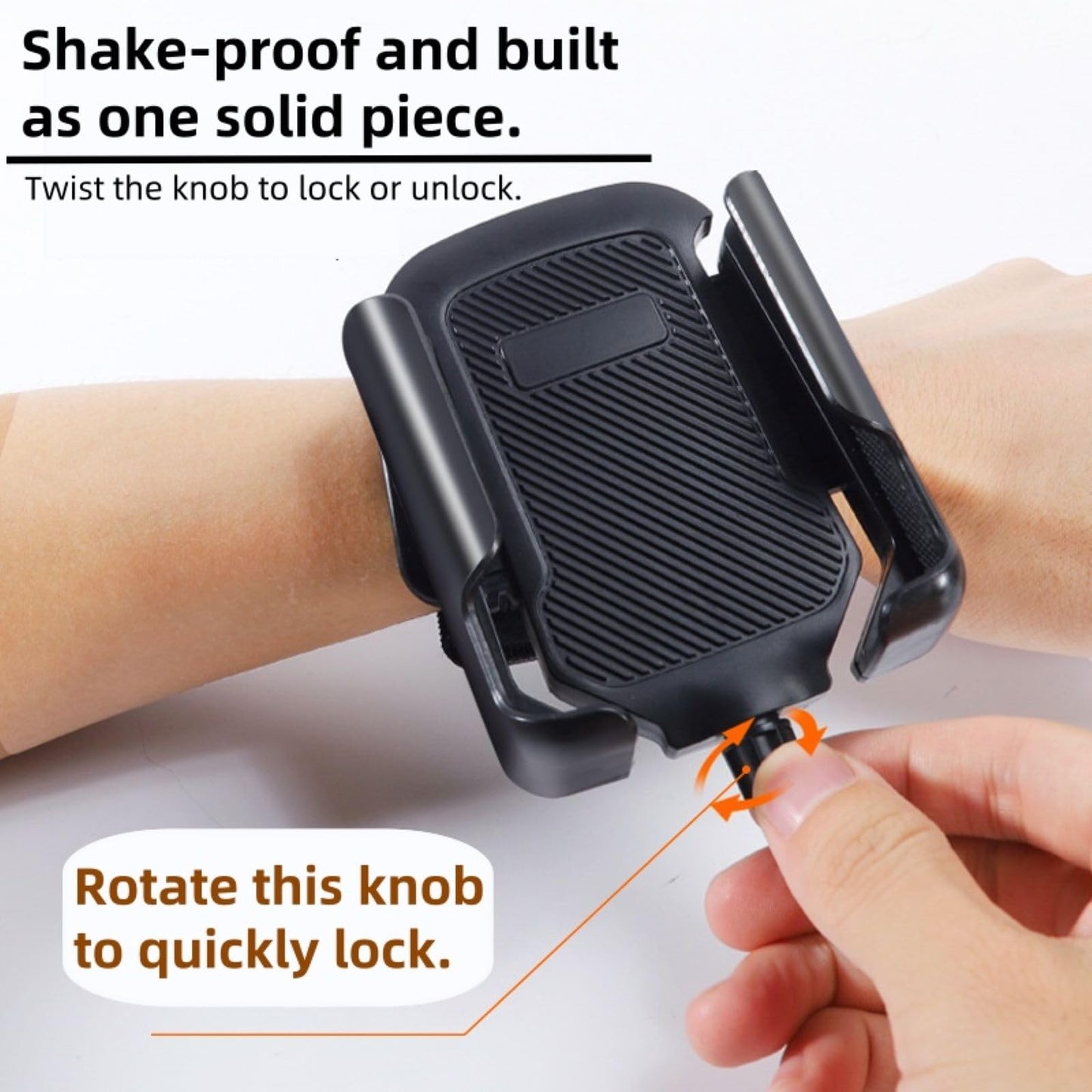 Xpzkaiyue Running Armband 2-in-1 Wrist & Arm Phone Holder for Running/Cycling – 360° Swivel, Fits iPhone/Samsung 4.0-7.0 Inch Smartphones