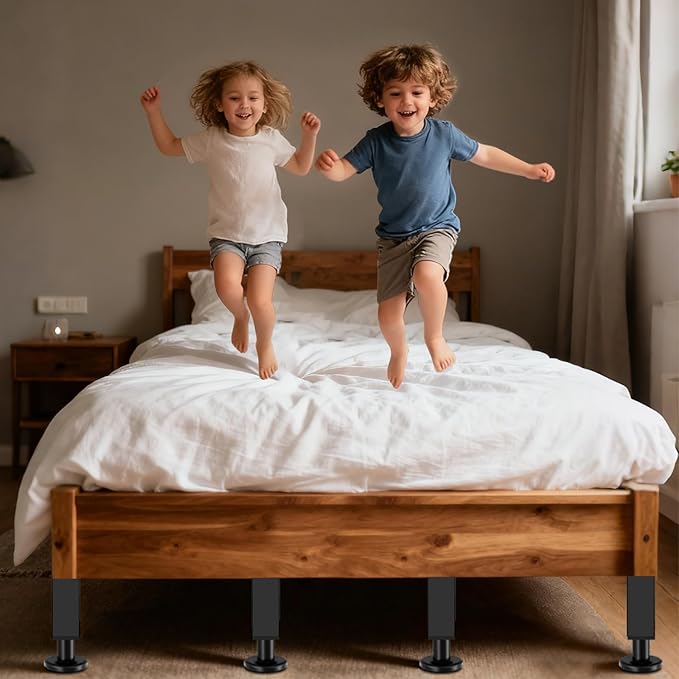 Bed Support Legs, 10.2-16.5 in Heavy Duty Metal Furniture Feet