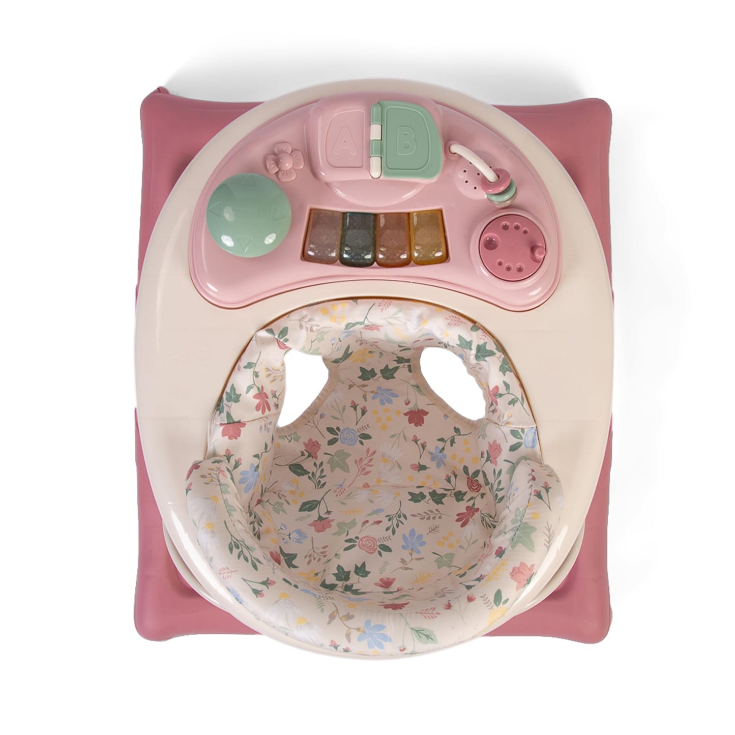 Red Kite Baby Go Round Jive Electronic Walker with Interactive Musical Play Tray - Rose & Ivy
