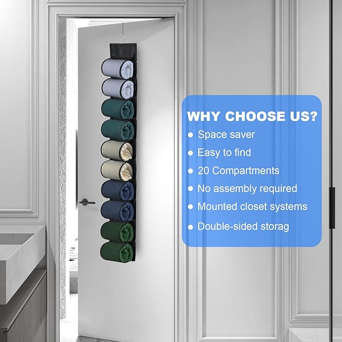 2-Pack Hanging Organizer for Closet