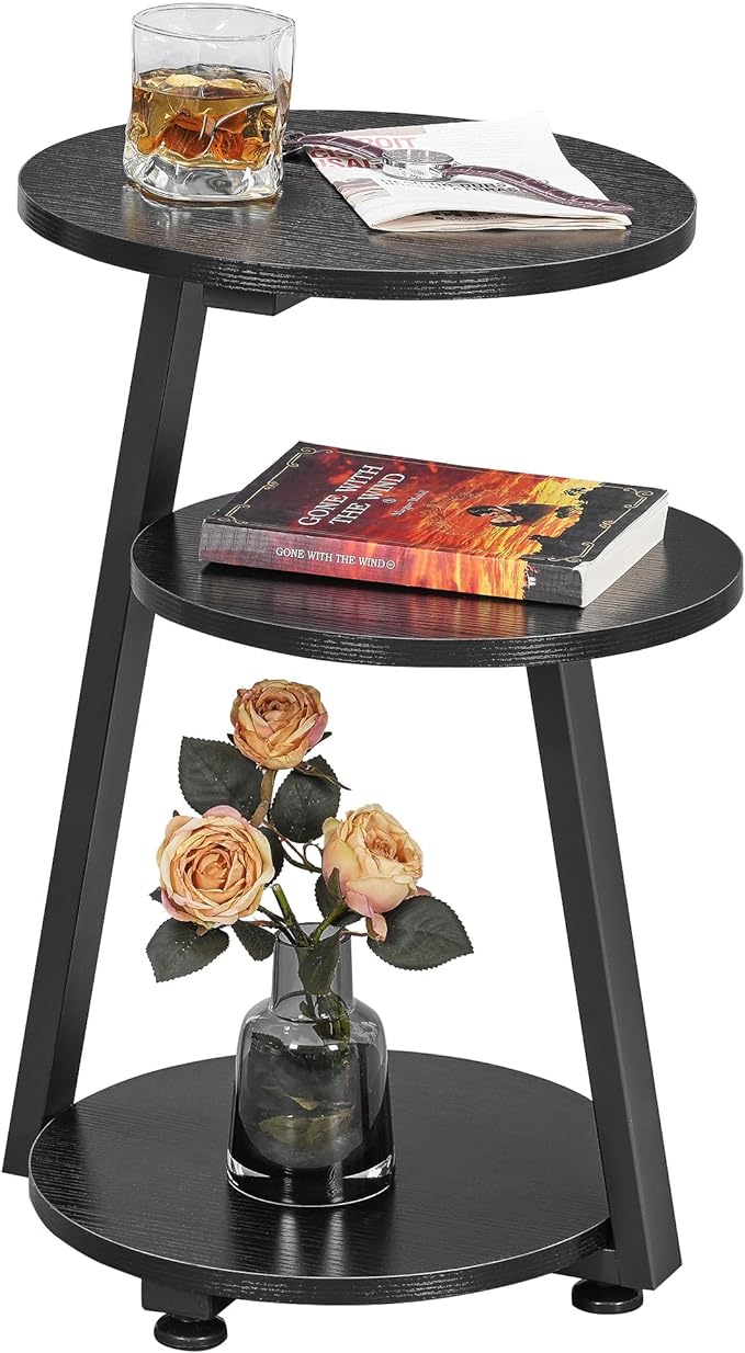 BEWISHOME Round End Table Side Table