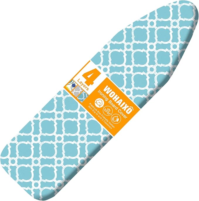 Ironing Board Cover and Pad, Standard Size 12" x 42" Iron Board Replacement