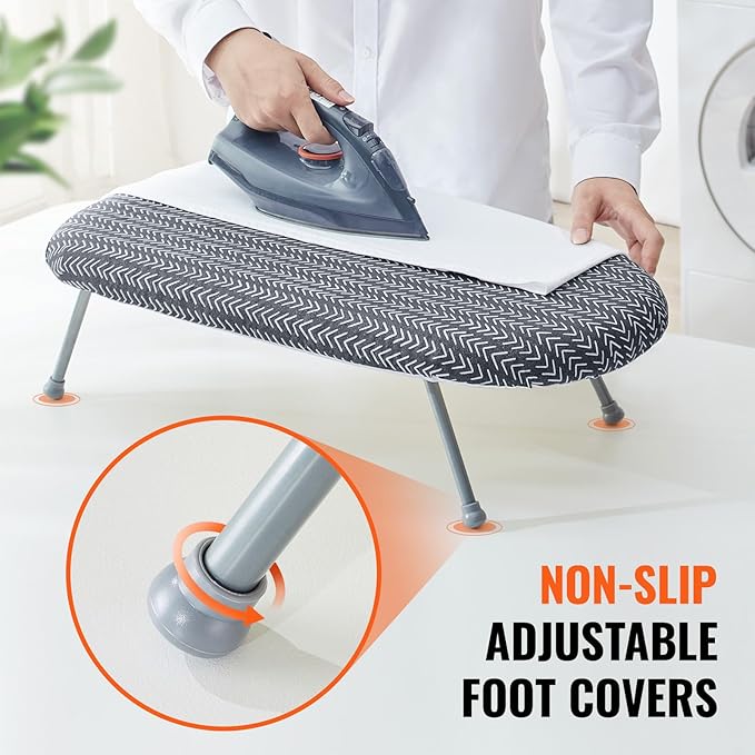 VEVOR Tabletop Ironing Board 23.4 x 14.4, Small Iron Board
