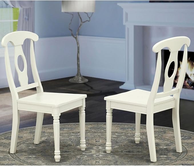 East West Furniture KEC-LWH-W Kenley Dinette Chairs