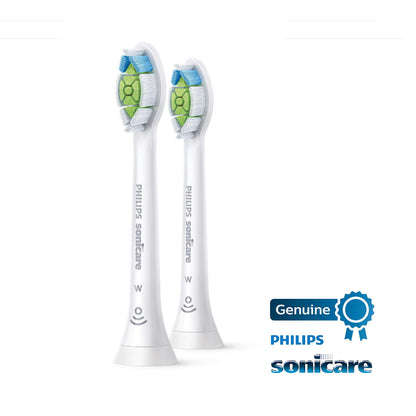 Philips Sonicare W DiamondClean - Genuine Replacement Electric Toothbrush Heads, White, 4 Pack One Year Supply, HX6064/65