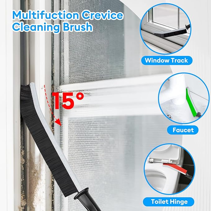 Crevice Cleaning Brush, Thin Hard Bristle Crevice Cleaning Tool Supplies
