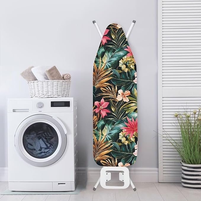 Leaves Floral Ironing Board Covers Standard Stylish Washable Ironing Board