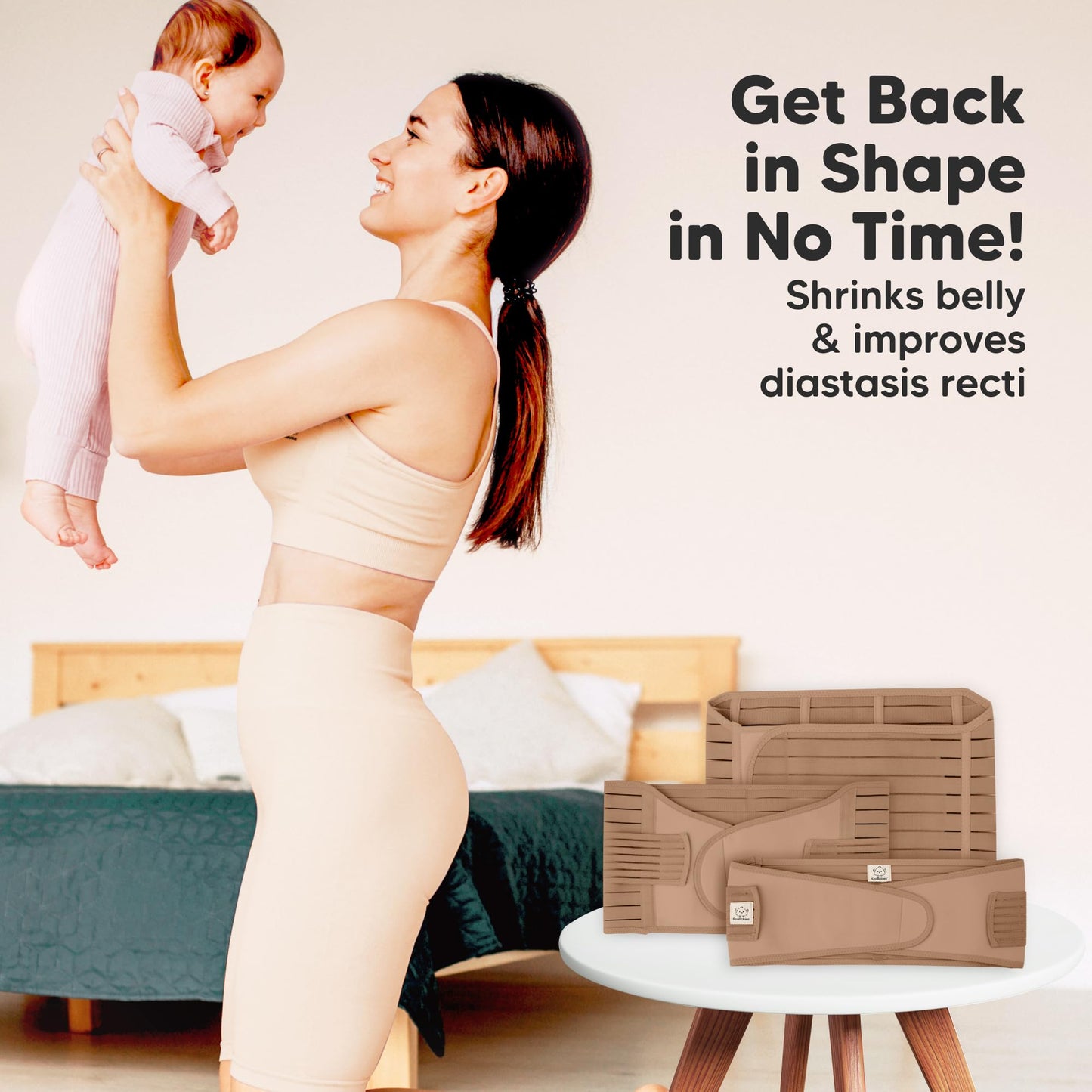 3 in 1 Postpartum Belly Support Recovery Wrap – Postpartum Belly Band, After Birth Brace, Slimming Girdles, Body Shaper Waist Shapewear, Post Surgery Pregnancy Belly Support Band (Dusty Plum, 2XL)