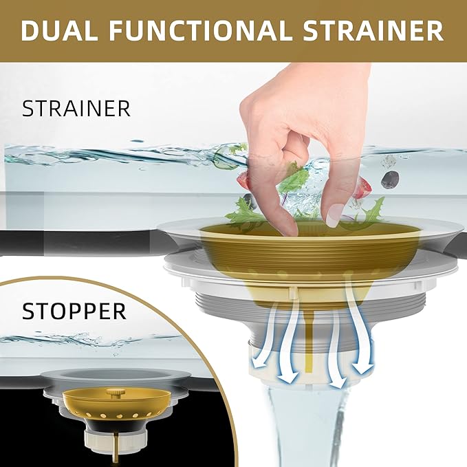 Kitchen Sink Drain Gold Sink Drain Strainer
