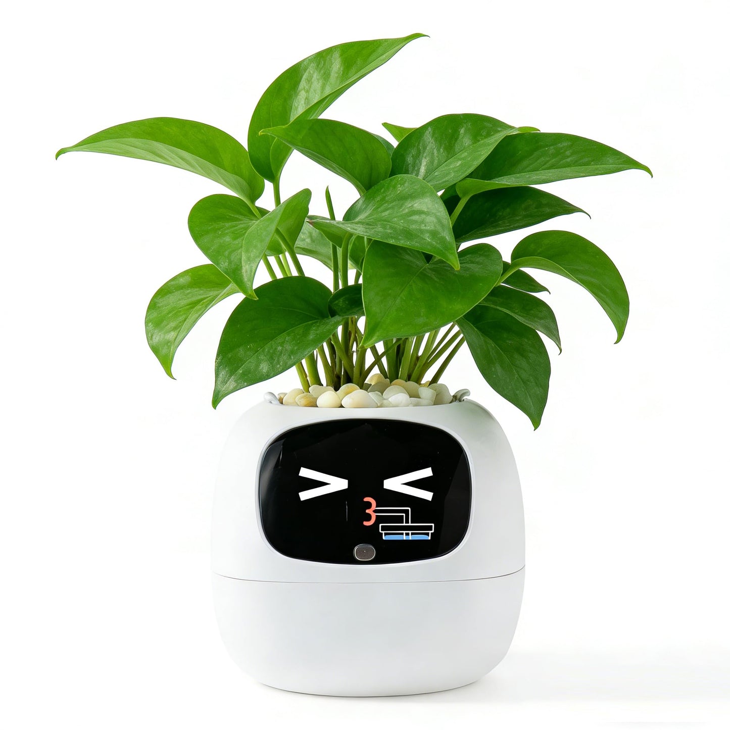 XEANIXIE Ivy 2nd Gen Smart Plant Robot – Interactive AI Pet with 100+ Emotional Expressions, 15+ State Reminders,54+ Plant Care Guides,Cute Desk Companion for Home Office, Unique Gift (White)