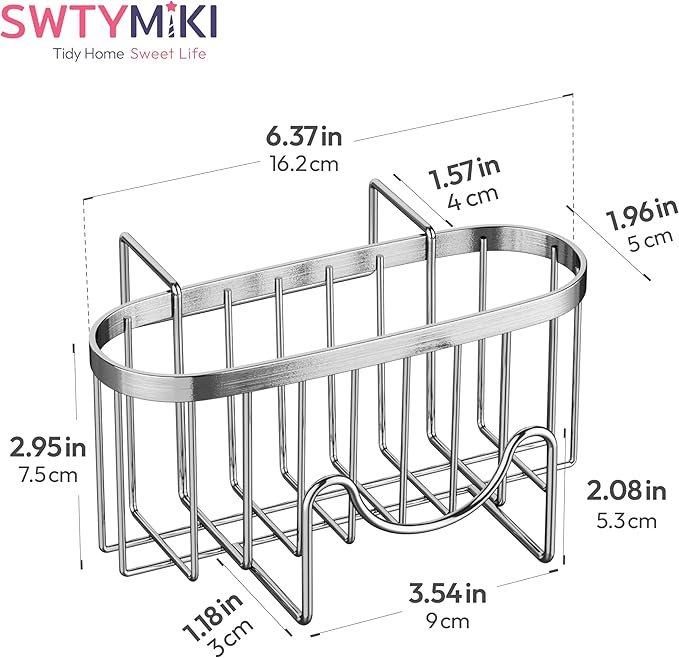 SWTYMIKI Sponge Holder for Kitchen Sink