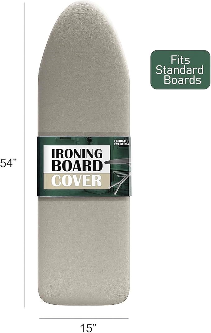 Hearth & Harbor Ironing Board Cover and Pad 15x54 Full Size, Thick Heavy Duty