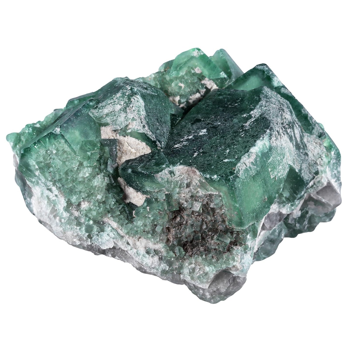 SUNYIK Irregular Fluorite Crystal Cluster Specimen Raw Rough Mineral Quartz Decor for Home Office Healing Anxiety, 45-120mm