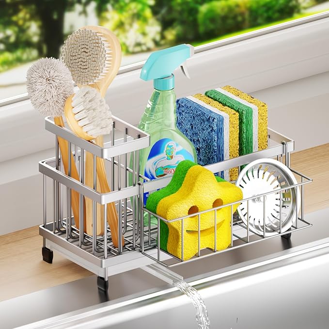SWTYMIKI Sink Caddy Sponge Holder