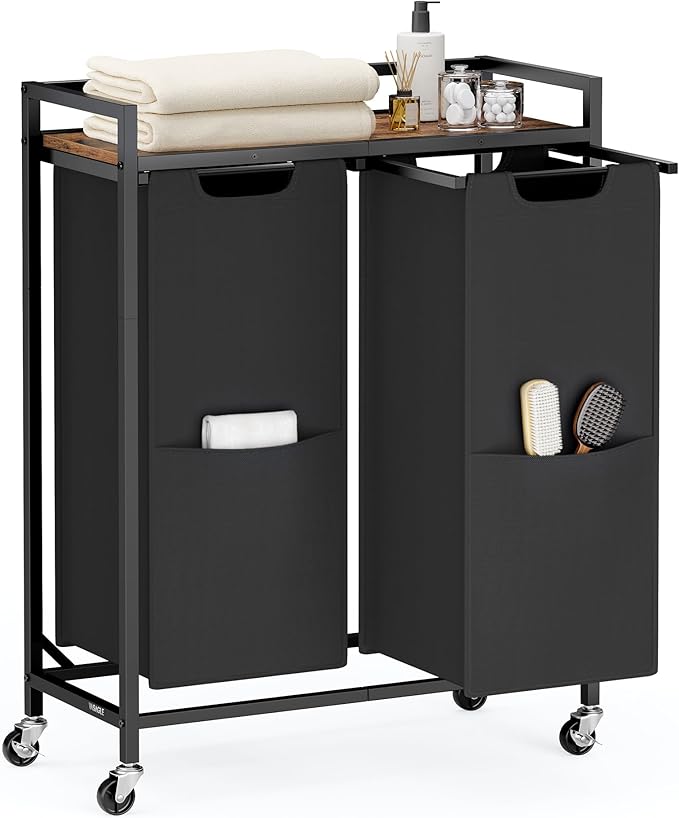 VASAGLE Laundry Sorter, 29 Gal. Laundry Hamper Basket
