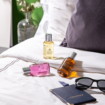 Molton Brown The Classic Explorer Body & Hair Care Set & Mini Travel Bag - Gift Set for Men