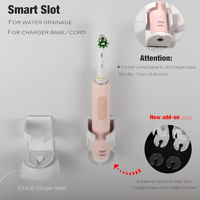2 Pack Metal Electric Toothbrush Holder
