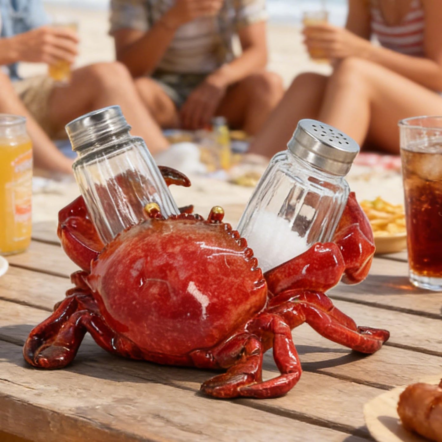 Red Crab Kitchen Accessories Decorative Salt And Pepper Shakers Funny For Table Coastal Kitchen Decor Nautical Beach Theme Ocean Style Dining Table Decorations